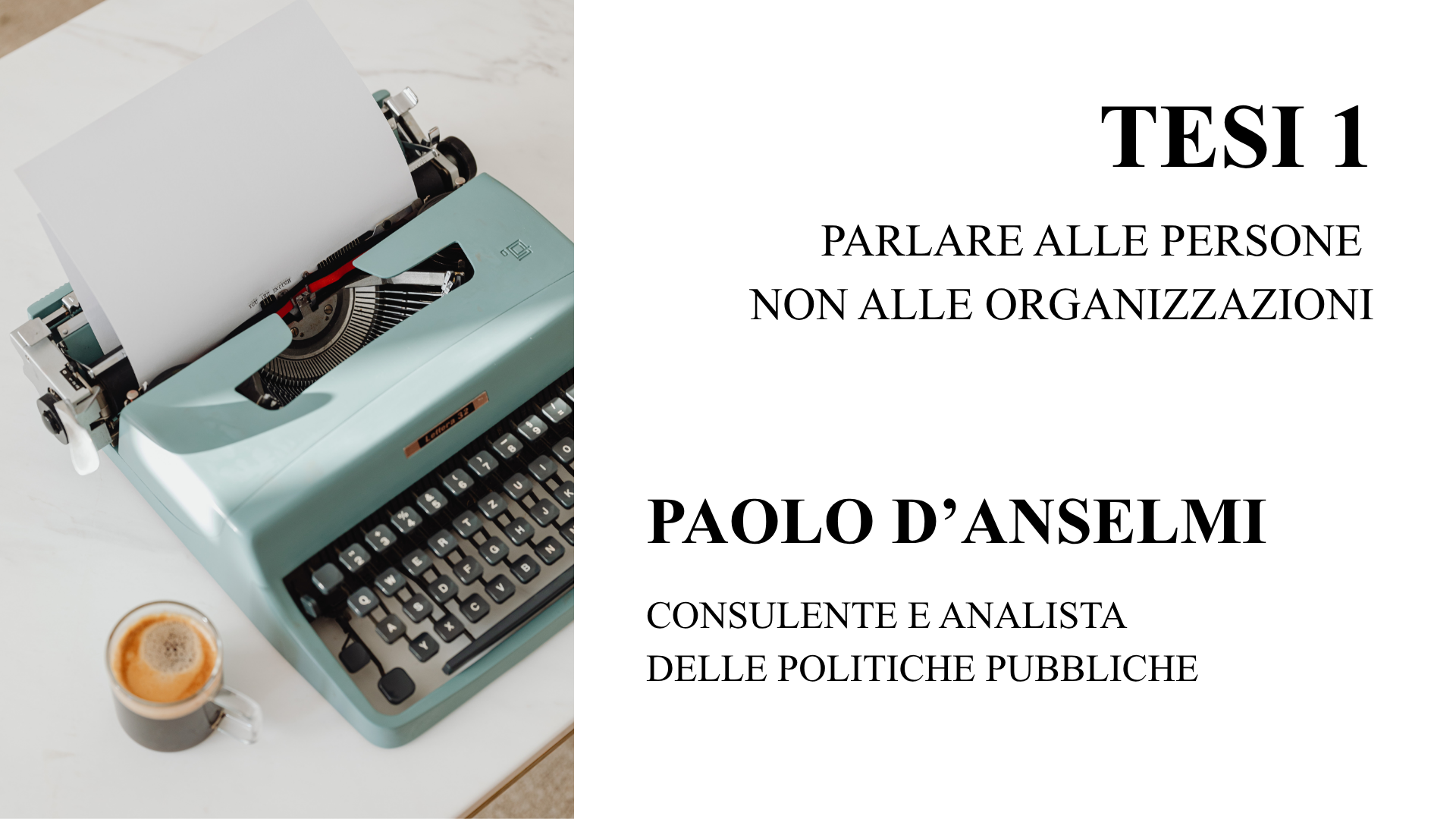Comunicazione e sostenibilità: tesi 1