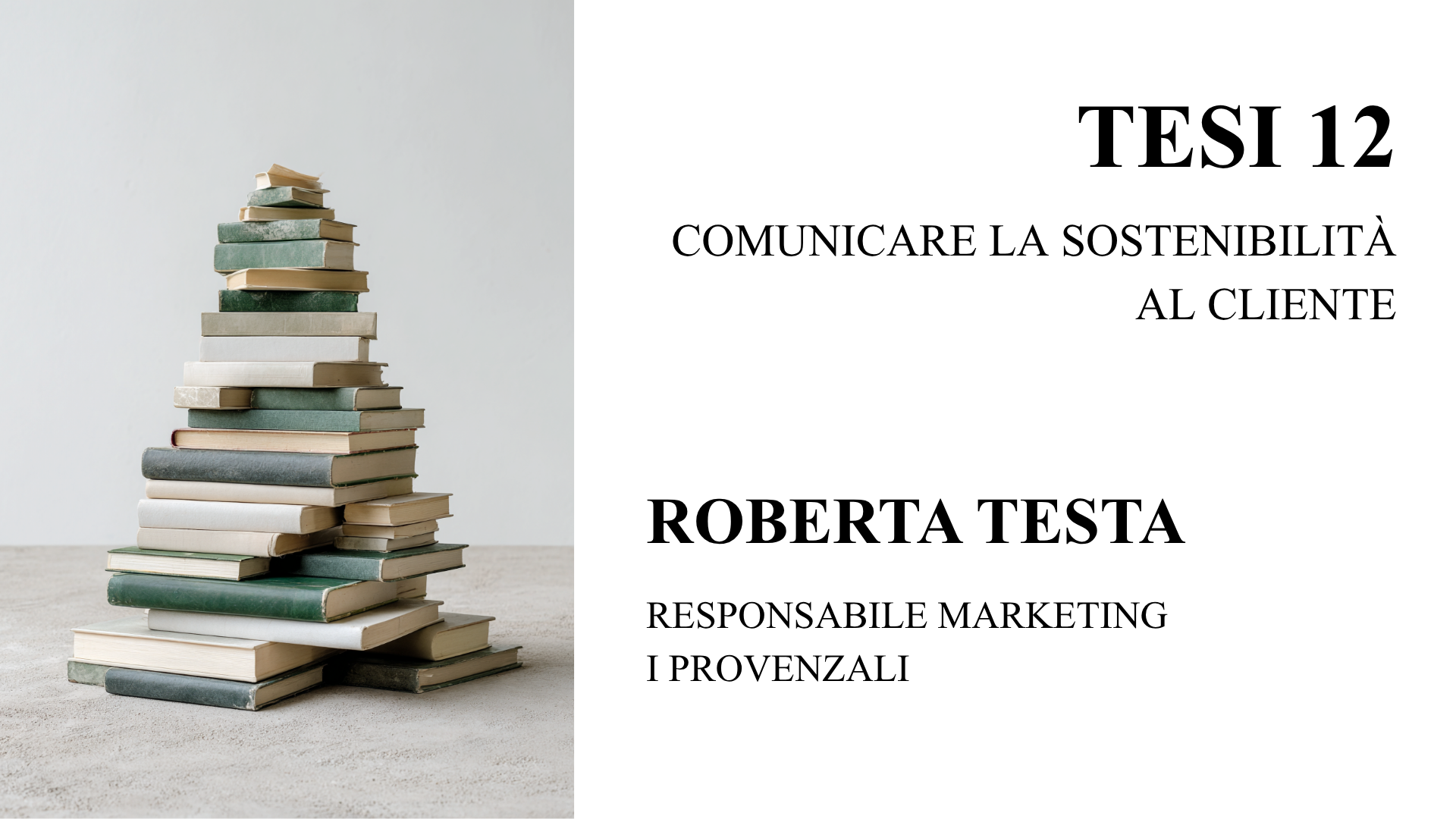 Comunicazione e sostenibilità: tesi 12