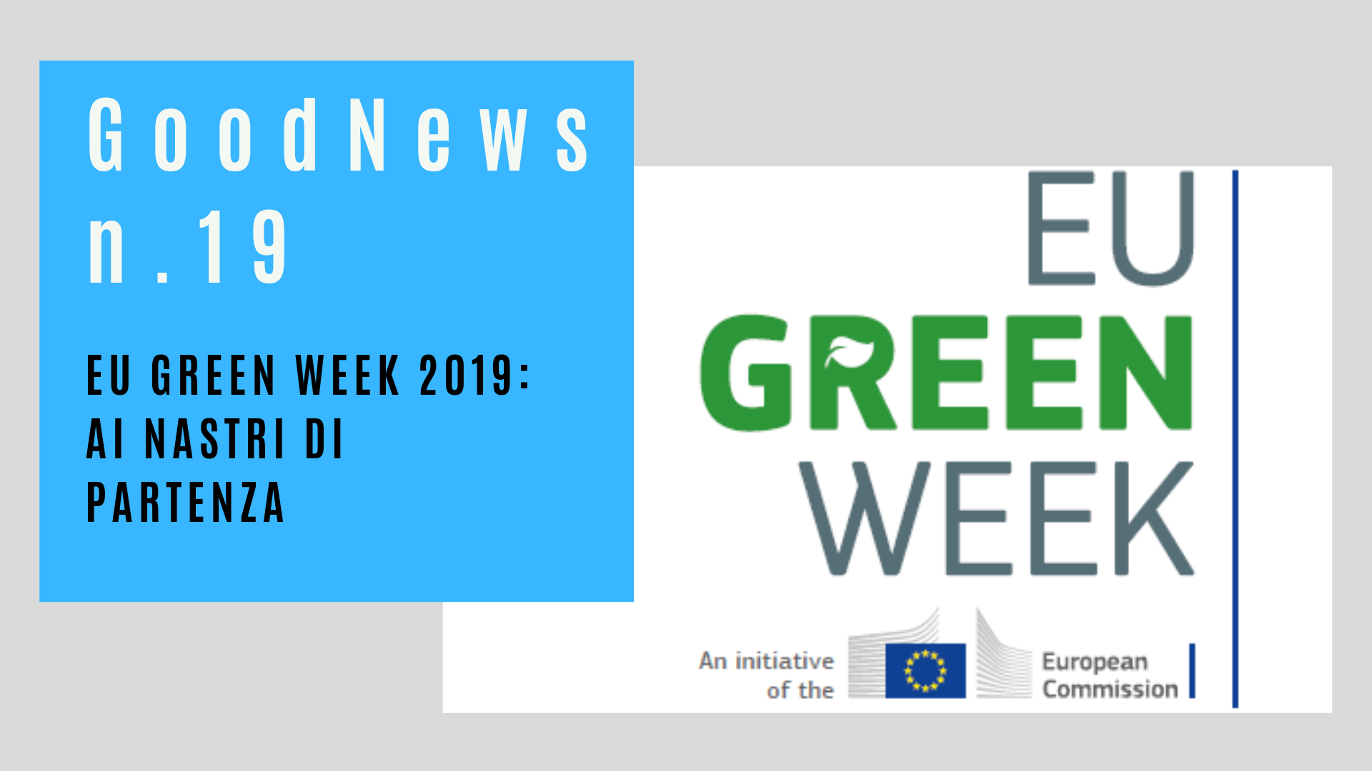 Eu Green Week 2019: ai nastri di partenza