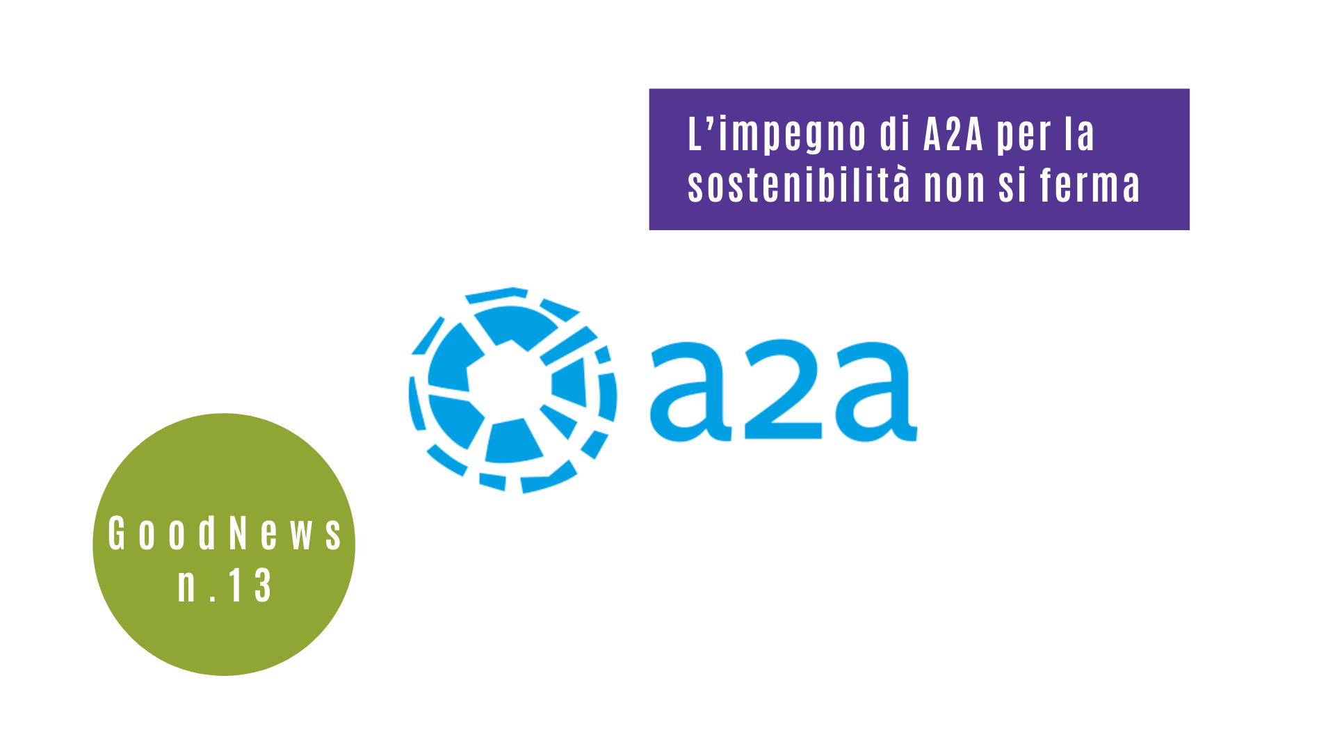 L’impegno di A2A per la sostenibilità non si ferma