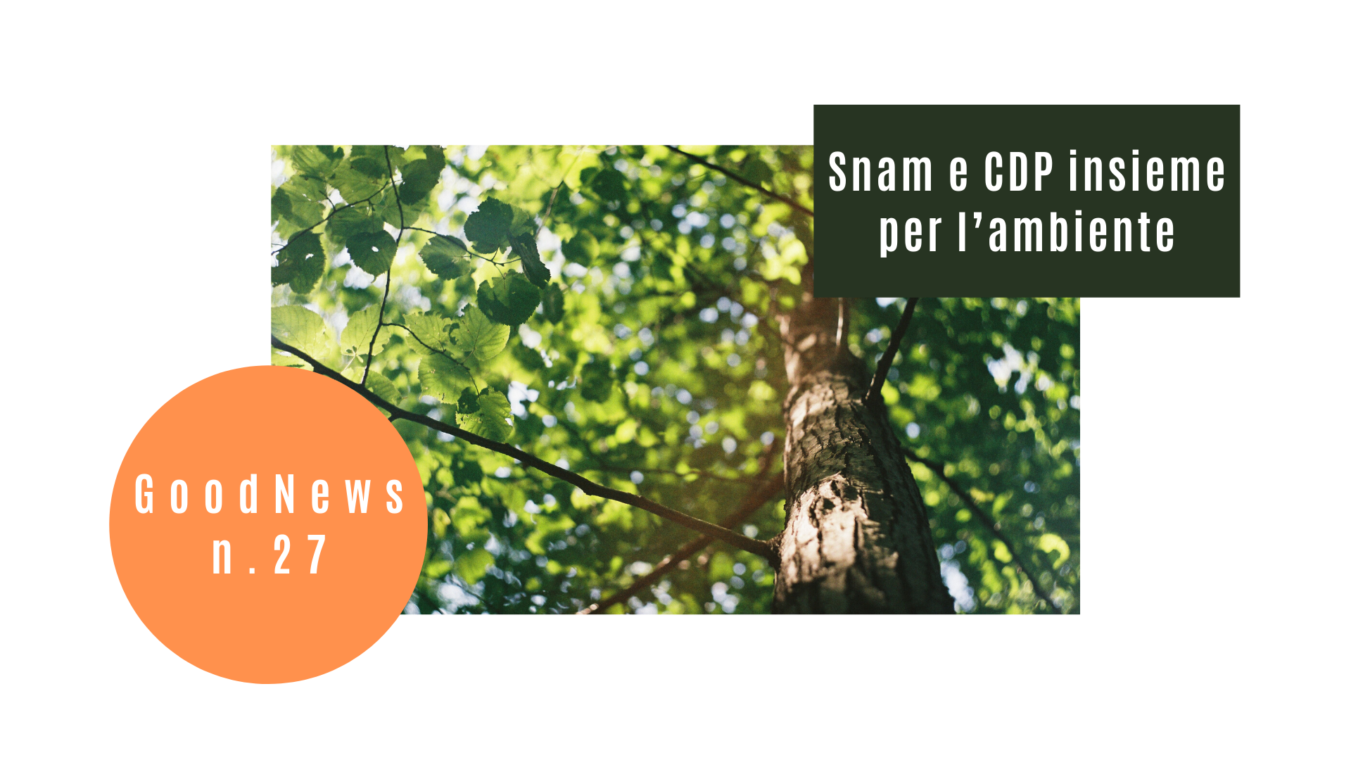 Snam e CDP insieme per l’ambiente