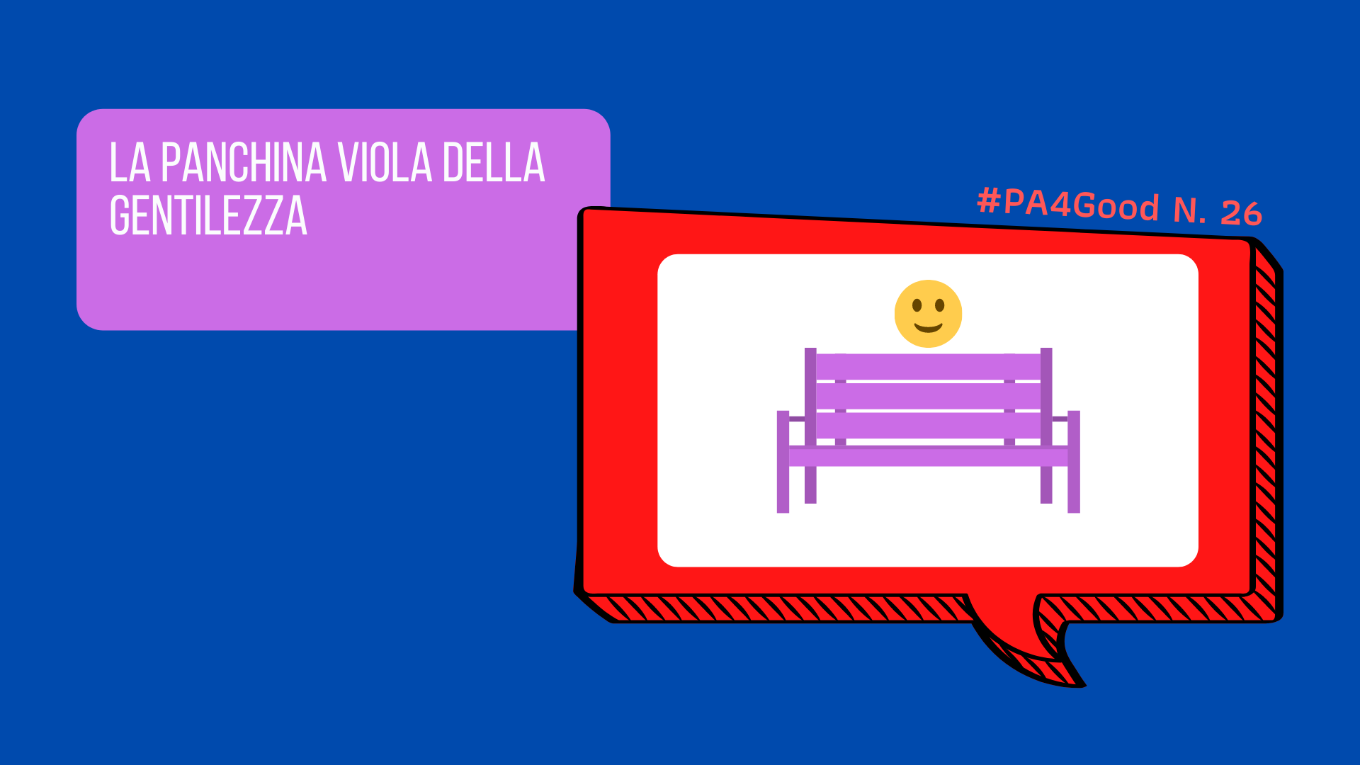 La panchina viola della gentilezza