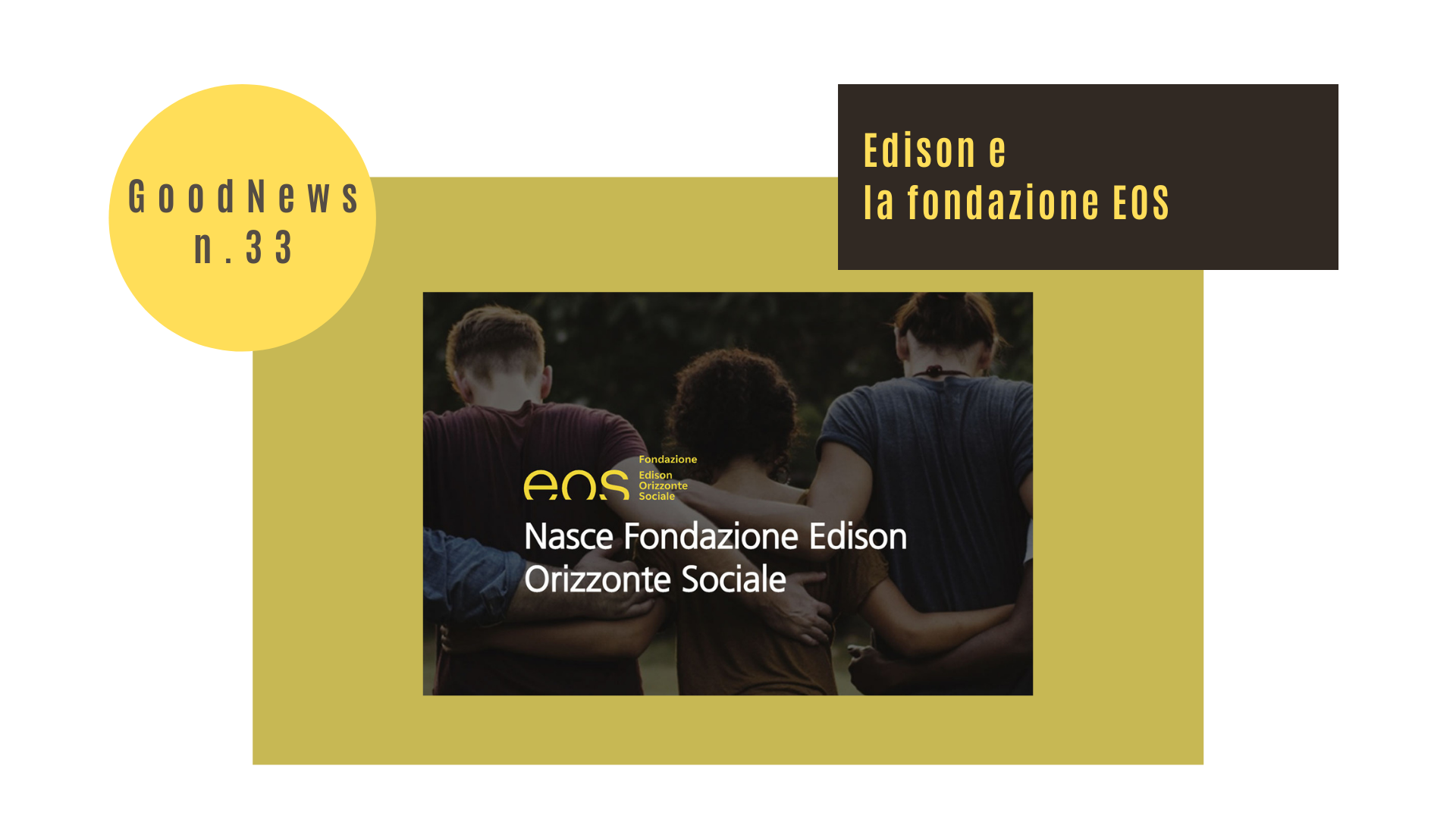 Edison e la fondazione EOS