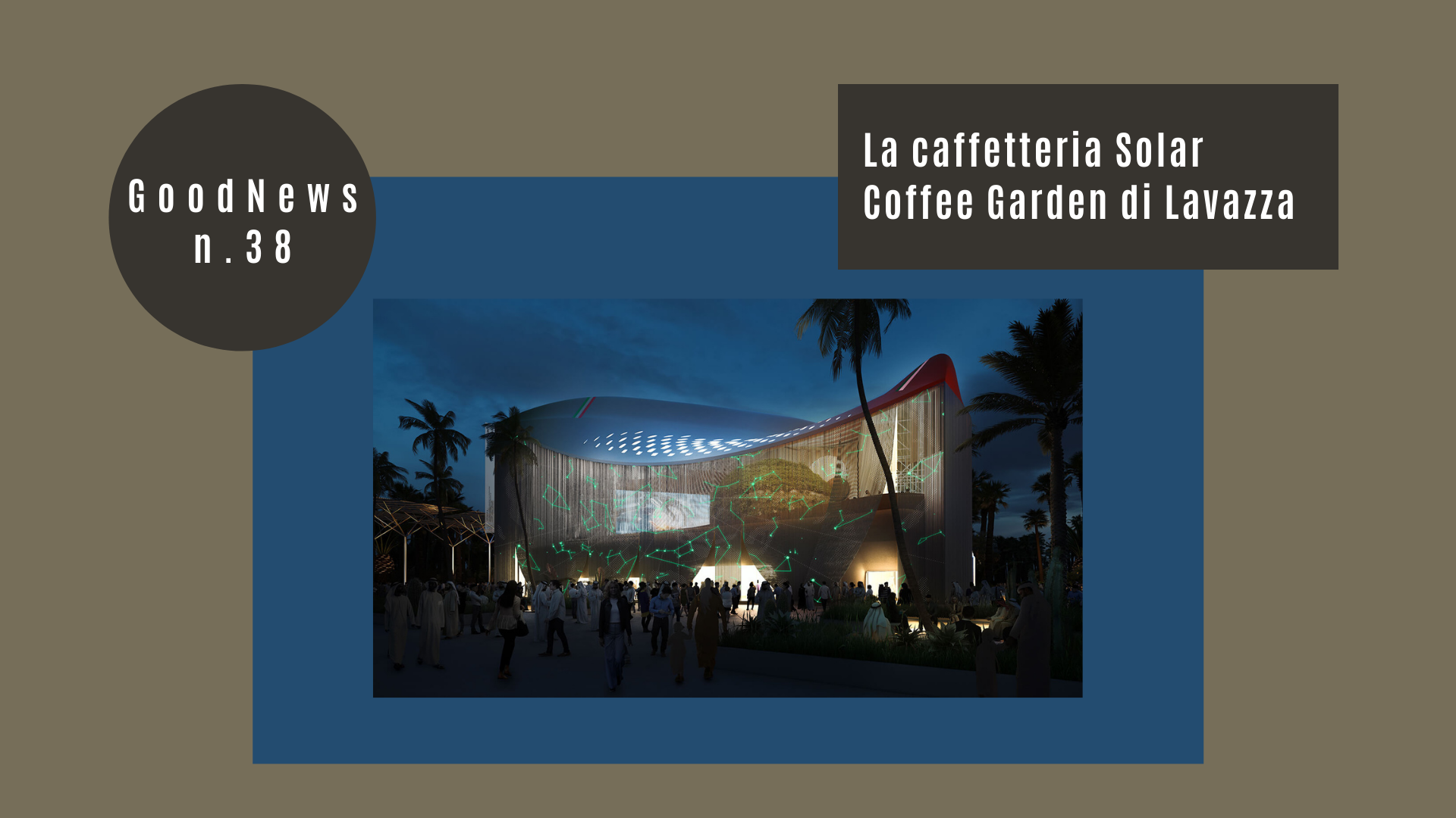 La caffetteria Solar Coffee Garden di Lavazza