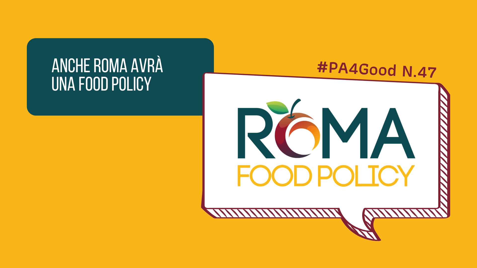 Anche Roma avrà una Food Policy