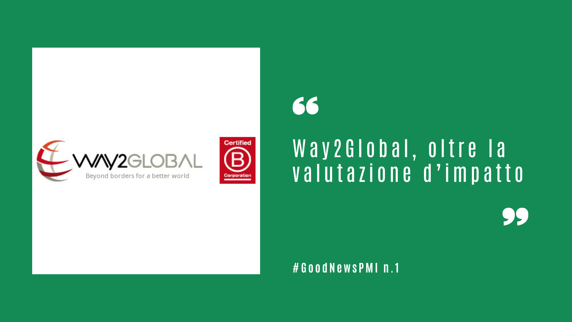 Way2Global, oltre la valutazione d’impatto
