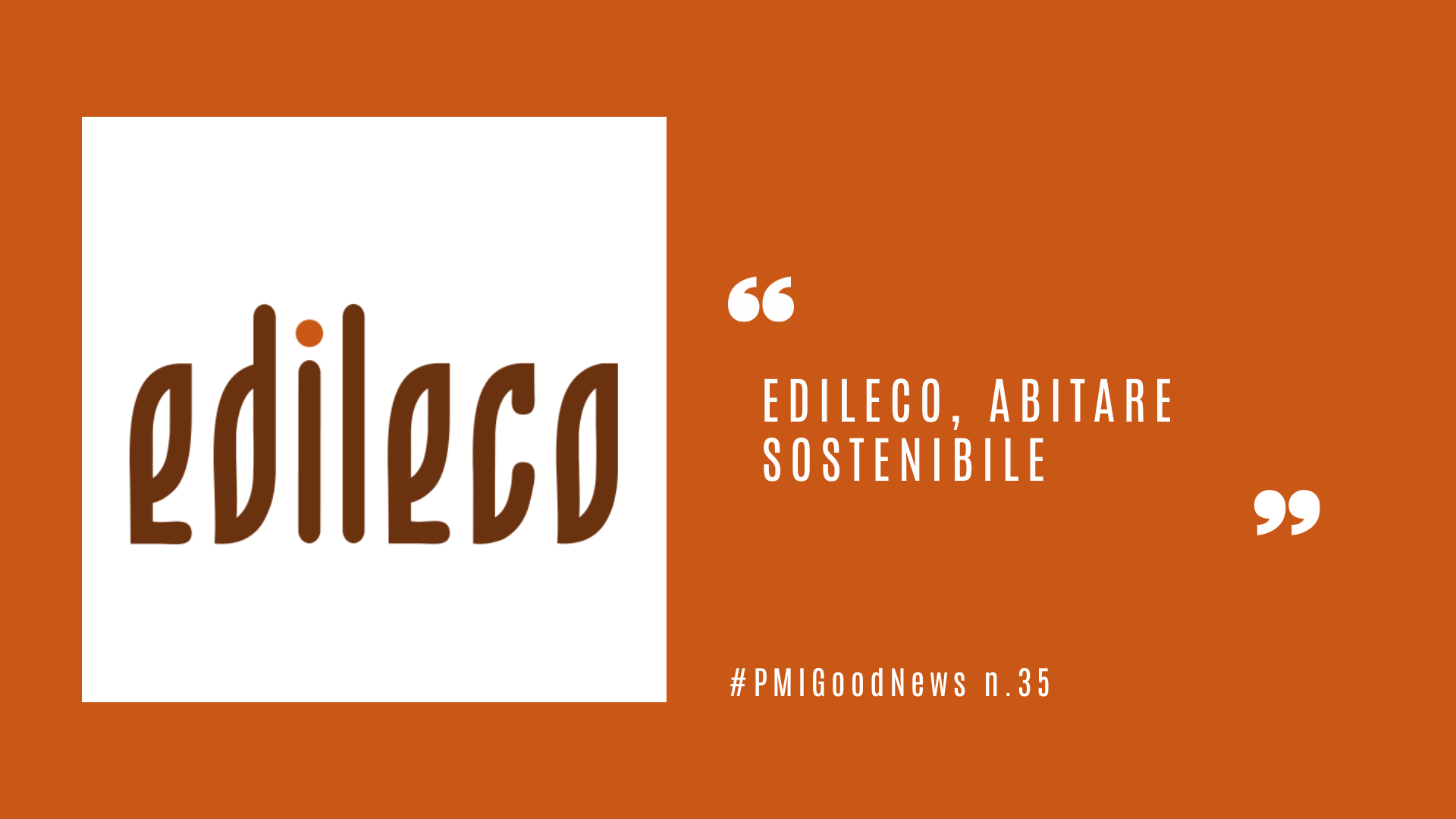 EDILECO, ABITARE SOSTENIBILE
