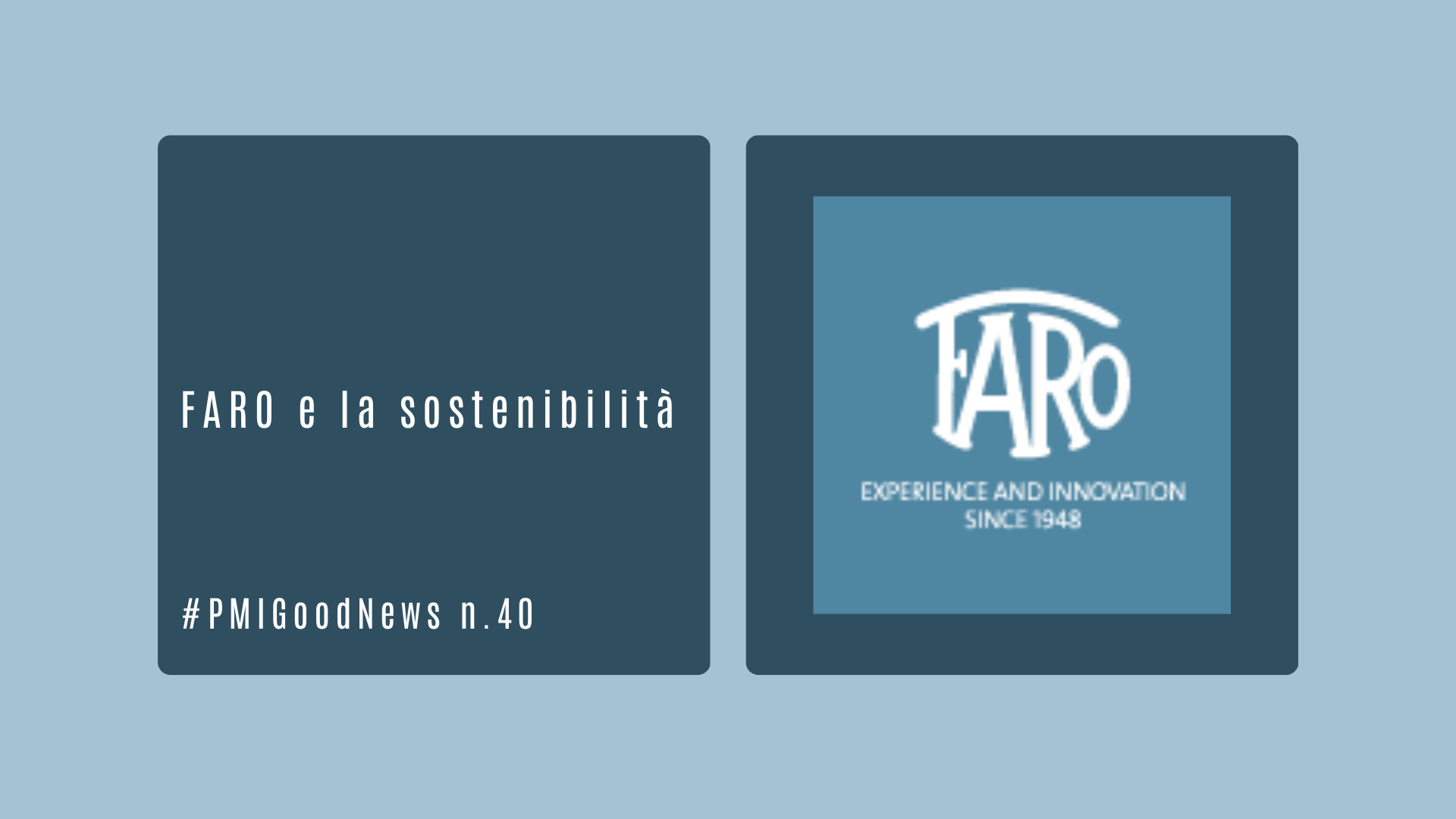 FARO e la sostenibilità