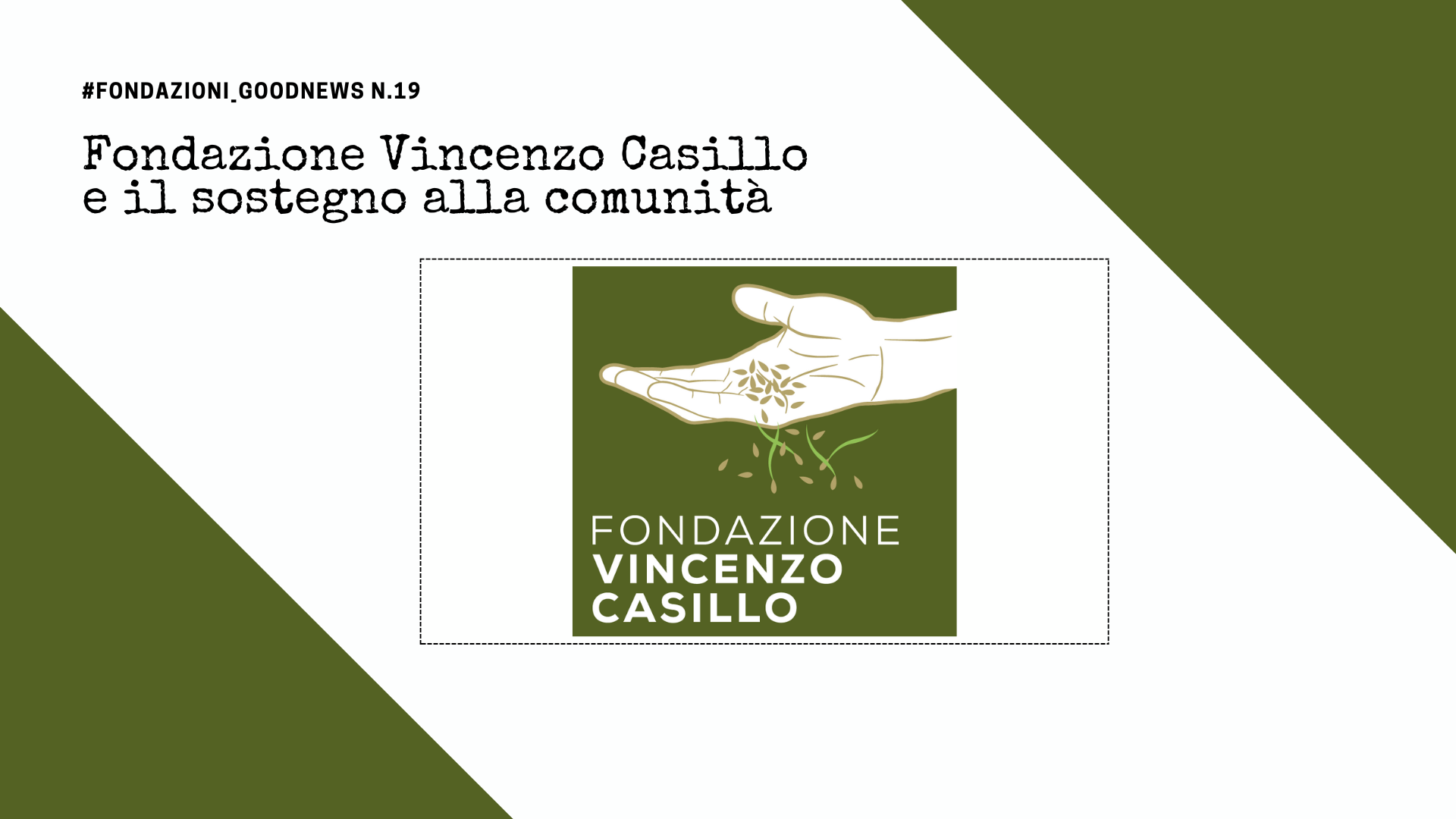 Fondazione Vincenzo Casillo e il sostegno alla comunità