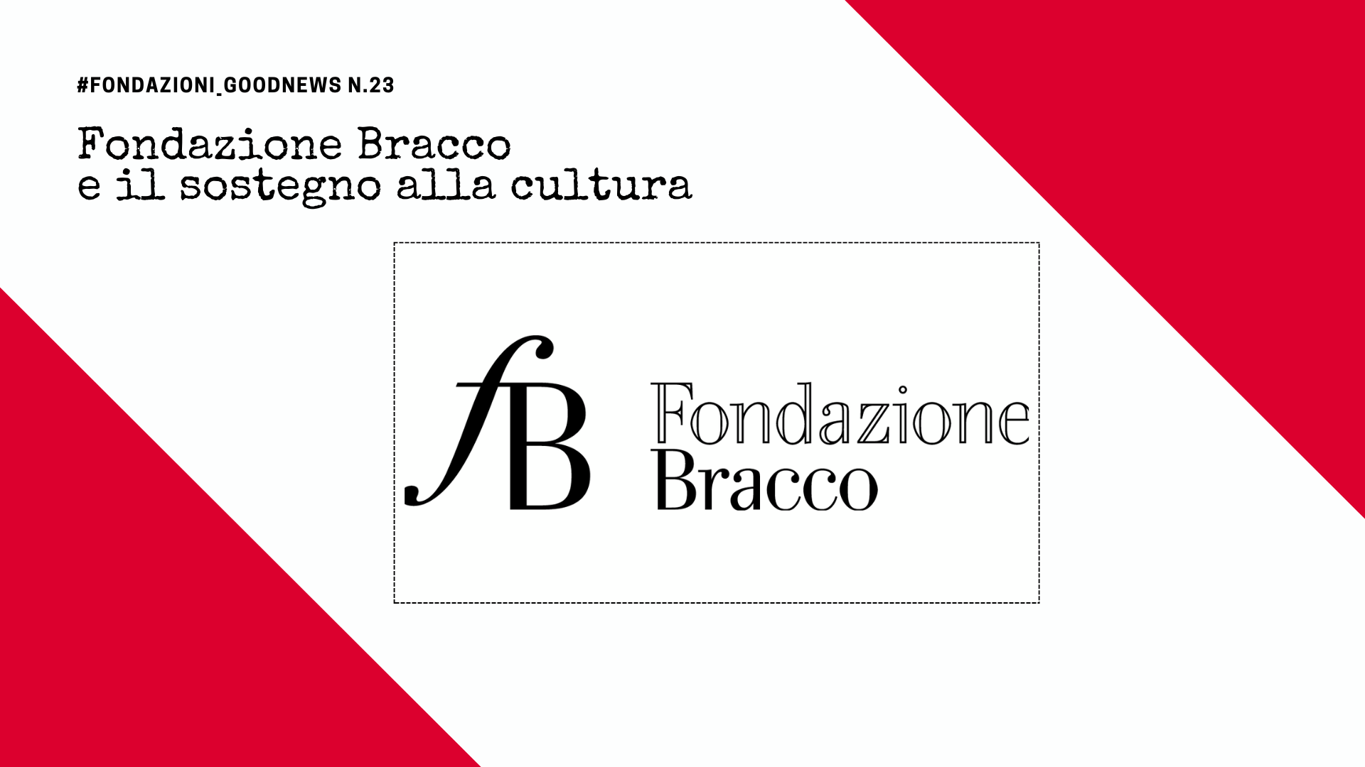 Fondazione Bracco e il sostegno alla cultura