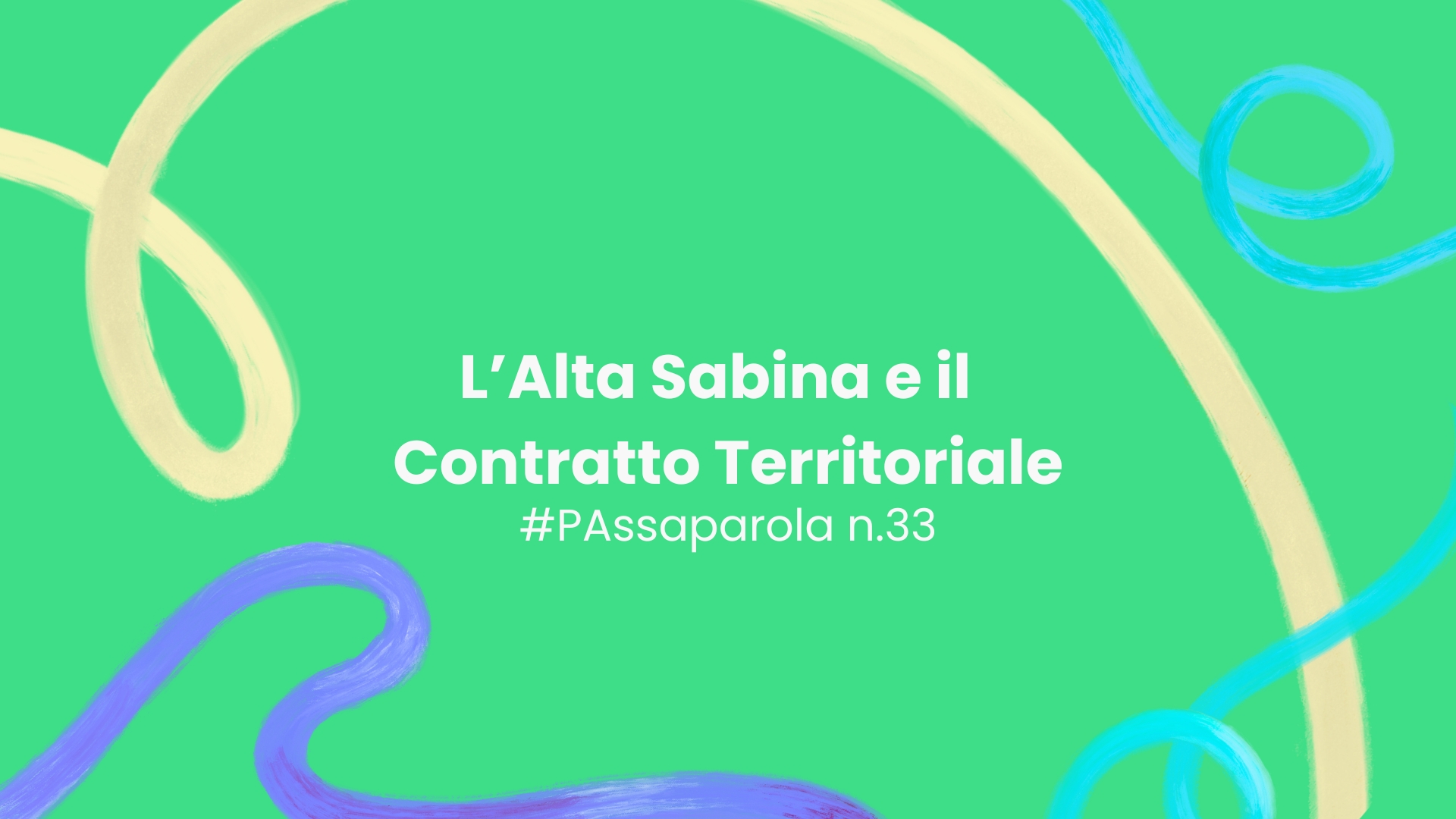 L’Alta Sabina e il Contratto Territoriale